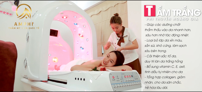 Tắm trắng tại thẩm mỹ viện AmPhi